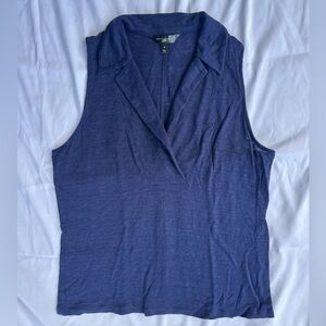 Banana Republic Blue Sleeveless Blouse
